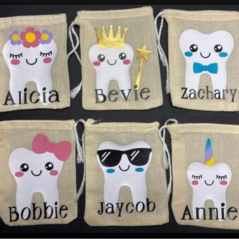 Custome tooth fairy bags